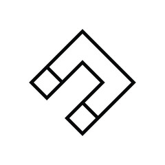 A stylized magnet icon 