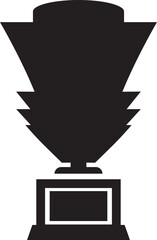 trophy icon in trendy flat style