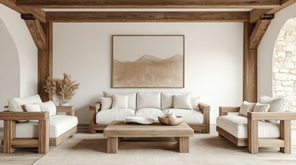 Modern Rustic Living Room Interior Design