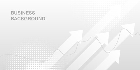 Modern blue creative economy investment report chart arrow up illustration background