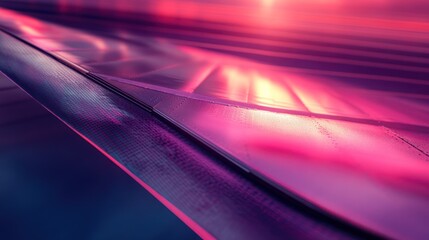 Abstract pink metallic texture, glowing lines, futuristic background, design element