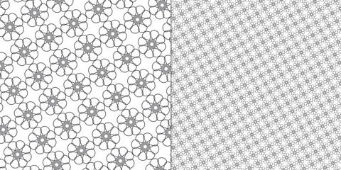 Simple vector seamless pattern design with on white background