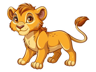 Obraz premium lion cartoon character