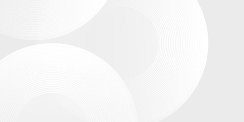 Abstract glowing geometric lines on gray background. Modern shiny blue circle lines illustration abstract