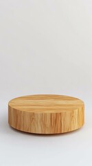 Wooden Round Platform Display Stand