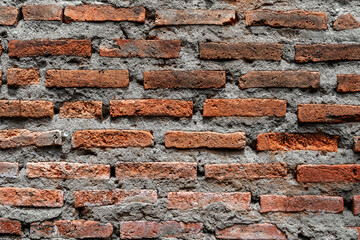 Red Brick wall background texture. Home brick wall wallpaper background
