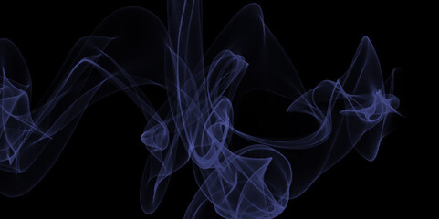 Fototapeta premium Abstract blue smoke on black background. blue Smoke Abstract Background. Abstract blue smoke movement on black background. abstract canvas, smoke art, smoke patterns, abstract smoke.