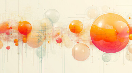 Abstract circuitry with thought bubbles and maze lines exploring generative AI's influence on critical thinking.