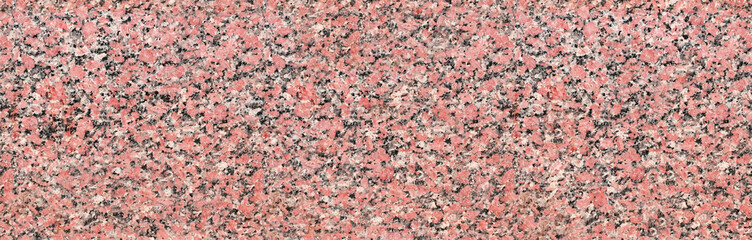 Full horizontal texture of natural granite. Granite texture backdrop. Horizontal pattern for banner or skinali. Polished Egyptian red granite slab