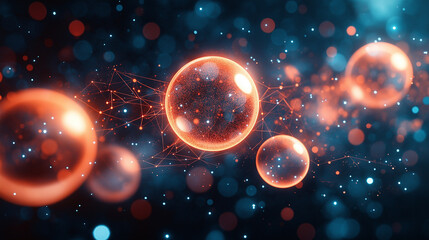 Abstract circuitry with thought bubbles and maze lines exploring generative AI's influence on critical thinking.