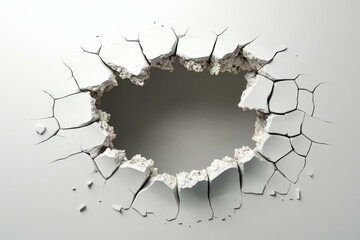 Abstract Cracked Concrete Wall Art
