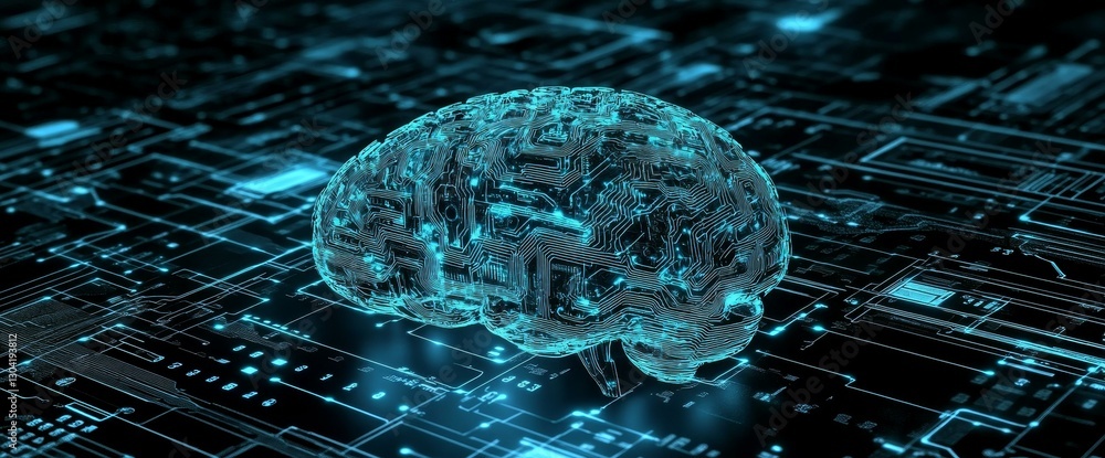 Poster artificial intelligence brain circuit technology