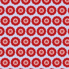 seamless pattern with red icons