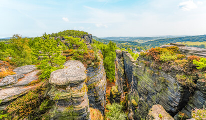 Cesko Svycarsko, Bohemian Switzerland - Tiske Steny on the North of Czech Republic