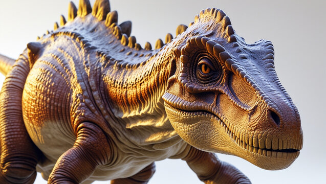 Tyrannosaurus rex on white background