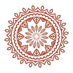 vector illustration of a decorative round ornament