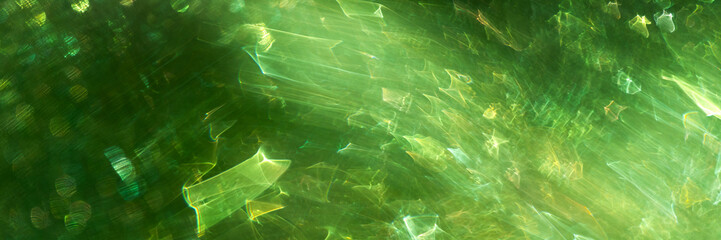 abstract green blurred background, web banner