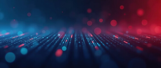 Obraz premium fiber optics background with lots light spots