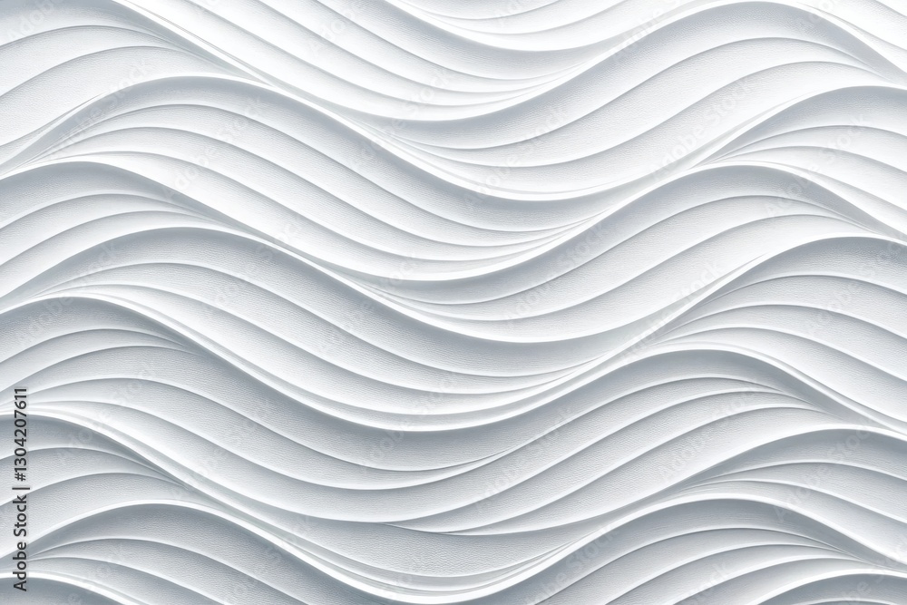 Poster elegant wave patterns create a soothing atmosphere in a minimalist interior design. generative ai