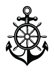 Obraz premium nautical steering wheel