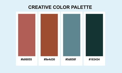 color palette set vector illustration