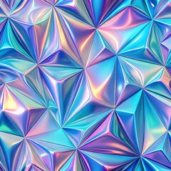 Colorful, shiny, and reflective surface with a pattern of triangles. Seamless Pattern. Pattern. Background. Vector. Illustration