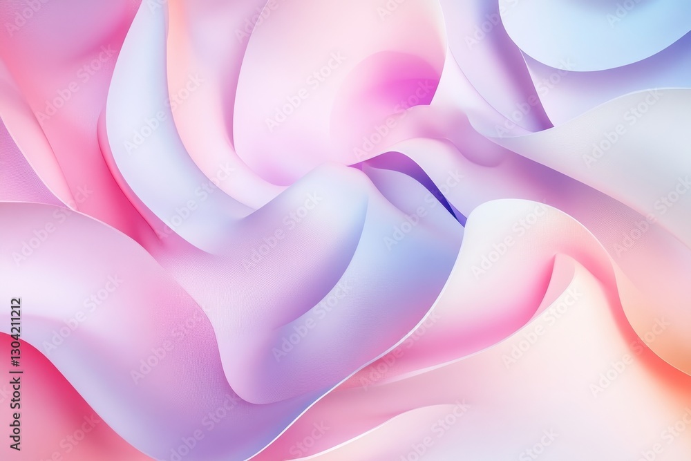 Poster swirls of pastel colors dance in soft harmony creating a dreamlike abstract landscape filled with tr