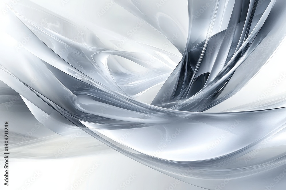 Poster swirling abstract forms create an ethereal dance of light and shadow in a serene space filled with t