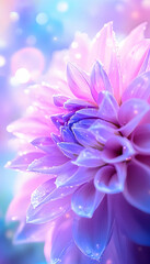 Naklejka premium Close-up Pink Dahlia Flower