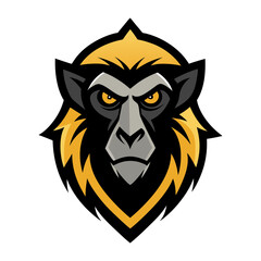 Obraz premium Baboon head mascot logo design vector