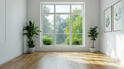 Modern Interior Design with Large Window