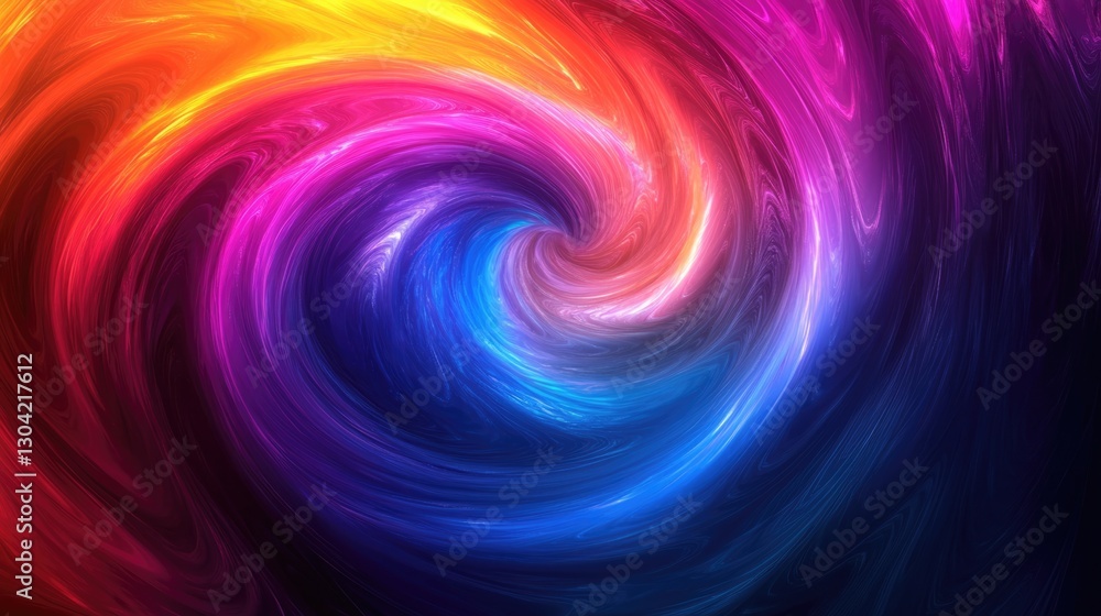 Aufkleber vibrant swirl of colorful abstract art digital creation dynamic environment stunning viewpoint