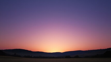 Fototapeta premium Sunrise over rolling hills