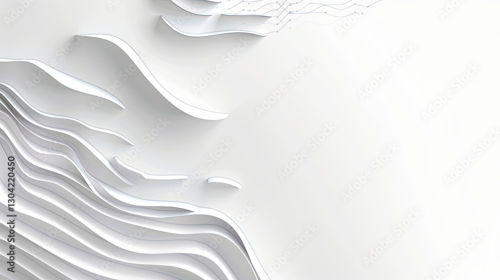 Aufkleber dynamic wave patterns abstract art digital design minimalist style close-up modern aesthetics