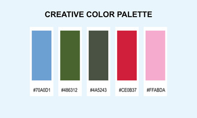 Color Pantone. color palette for fashion designers, business, and paints