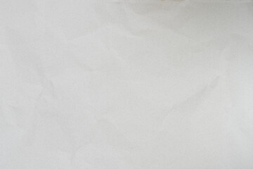 Bright White Crumpled Recycled Paper Texture with Wrinkles and Folds