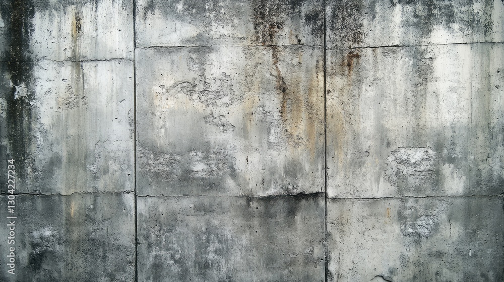 Aufkleber a rough-textured concrete wall with weathered surfaces and subtle, intricate details, creating a str