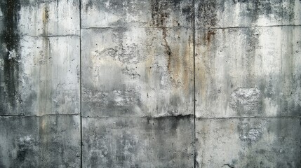 Obraz premium A rough-textured concrete wall with weathered surfaces and subtle, intricate details, creating a strong, industrial aesthetic