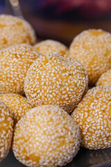 Traditional Ramadan cookies, captured on March 12, 2025. Sweet and delicate treats, perfect for celebrating the holy month with rich flavors and festive charm