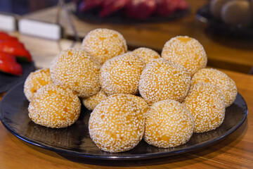 Traditional Ramadan cookies, captured on March 12, 2025. Sweet and delicate treats, perfect for celebrating the holy month with rich flavors and festive charm