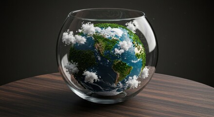 Miniature Planet in a Fishbowl
