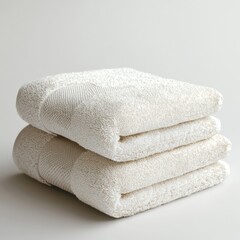 Cleanliness and comfort in simple 3D towel icon.