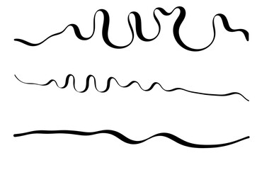 Black pen strokes