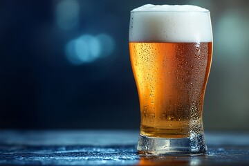 a background image of very cold beer for international beer day greetings