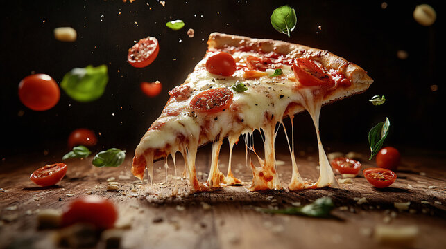 cheese pizza with paperoni topping