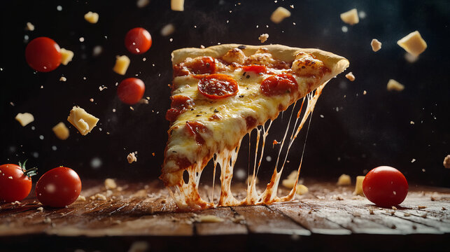 cheese pizza with paperoni topping