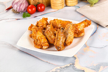 Grilled spicy chili chicken wings