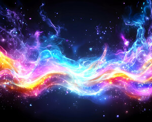 Fototapeta premium Colorful cosmic energy streams