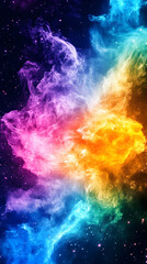 Fototapeta premium Colorful Nebula in Space