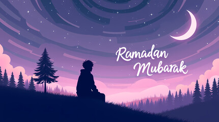 Ramadan Mubarak Islamic Illustration